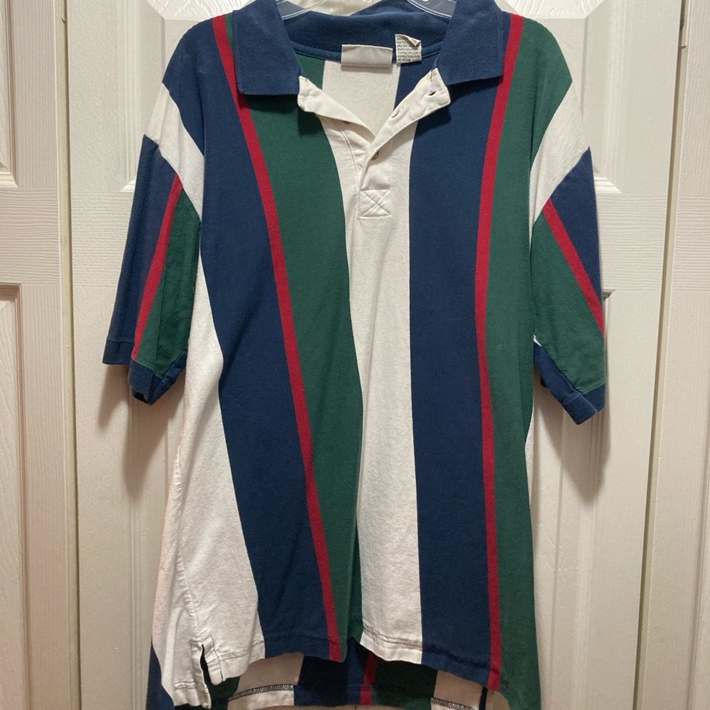 Striped Casual Golf Tee